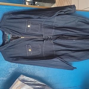 Corset/denim/dress/front zipper